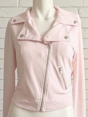 Candies Pale Pink Moto Jacket